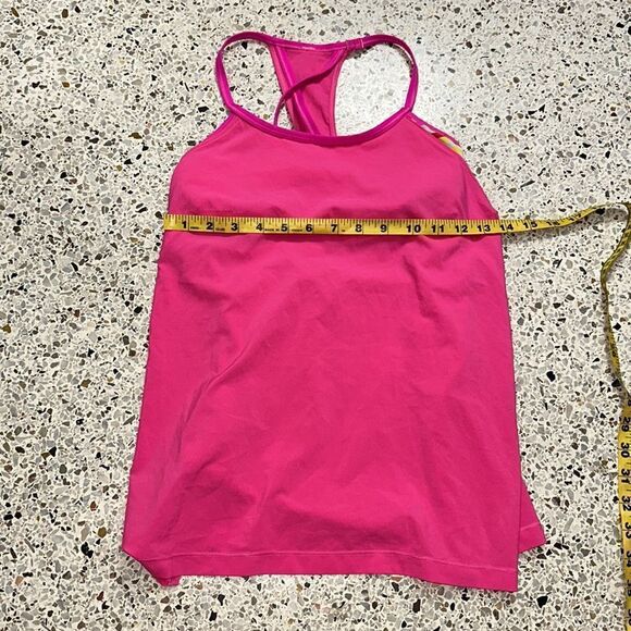 Lululemon amped tank raspberry glo practice freely groovy stripe 4 - Picture 4 of 5